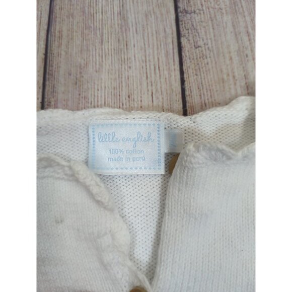 ENGLISH FACTORY Infant Girls Cardigan Knit Button Up Floral Size 24 Month - Picture 6 of 7